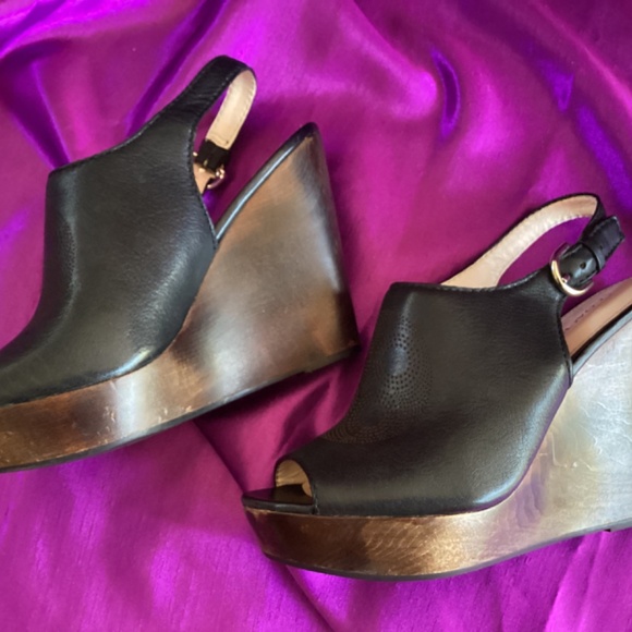 Coach Jade Wood Strap Wedge - Picture 5 of 9